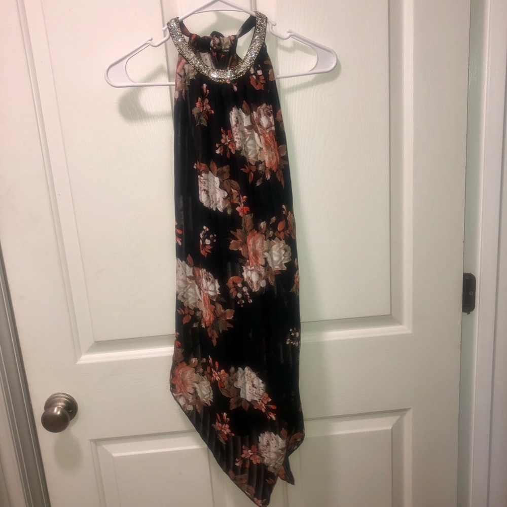 Papaya Floral Bodycon Dress